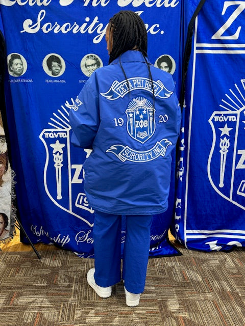 Zeta Phi Beta Reversible Jacket. Please read FULL description