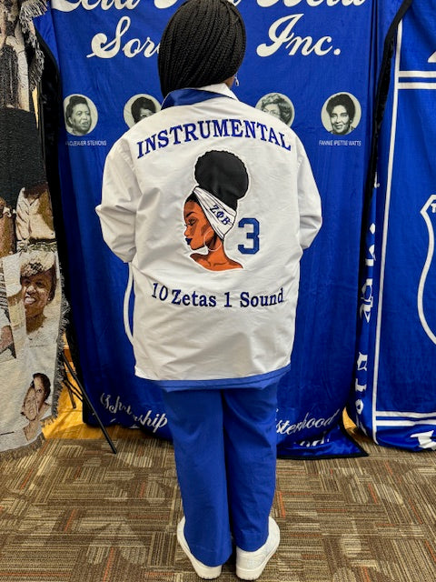 Zeta Phi Beta Reversible Jacket. Please read FULL description