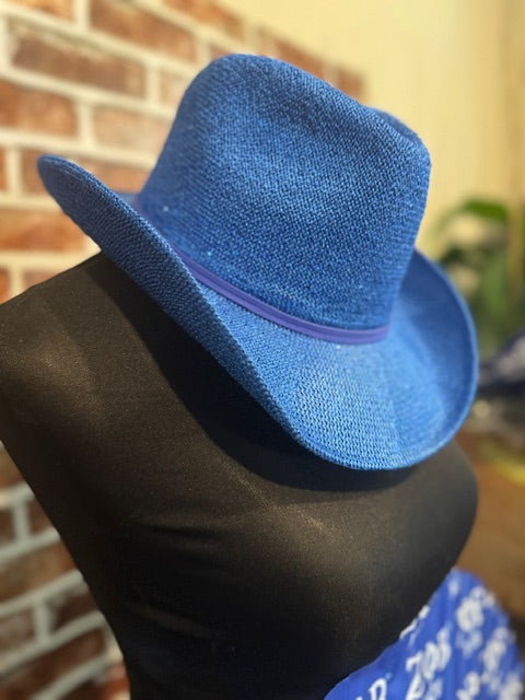 So Sweet Cowgirl Hat Blue or Silver