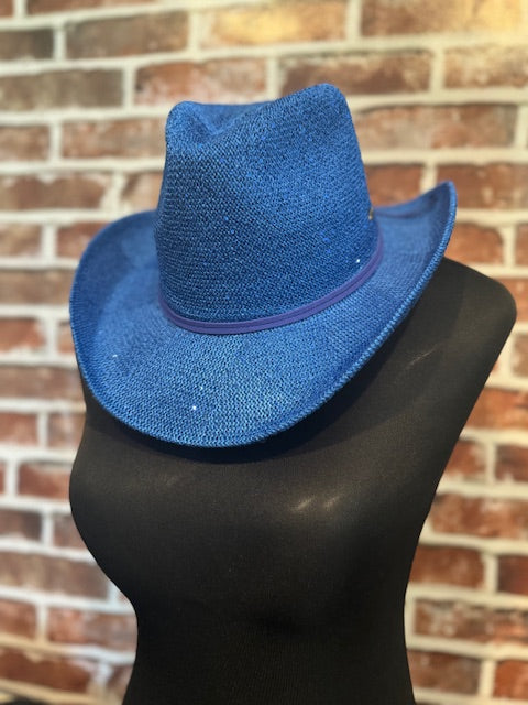 So Sweet Cowgirl Hat Blue or Silver