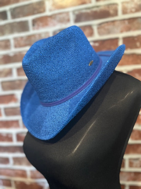 So Sweet Cowgirl Hat Blue or Silver