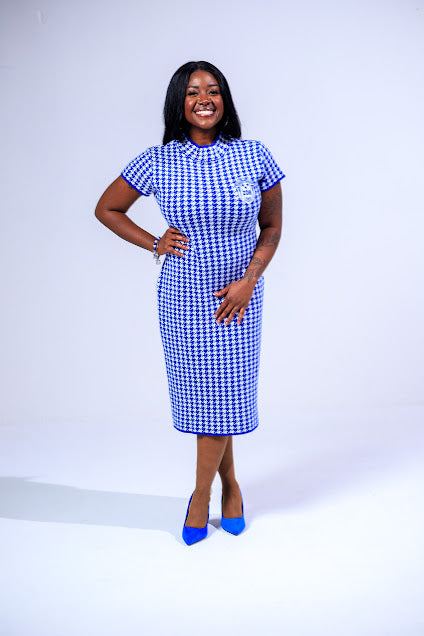 The Lenita - Zeta Houndstooth Dress