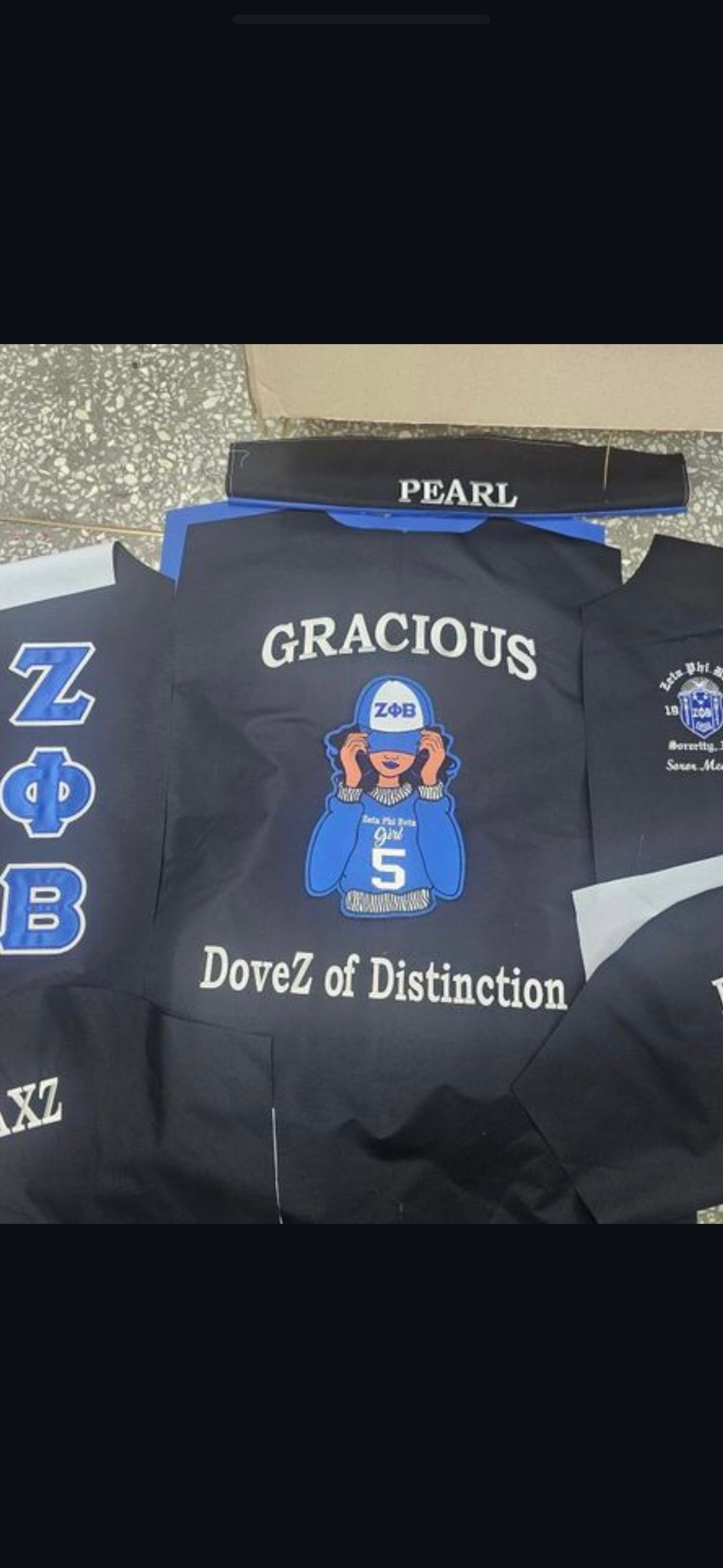 Zeta Phi Beta Reversible Jacket. Please read FULL description