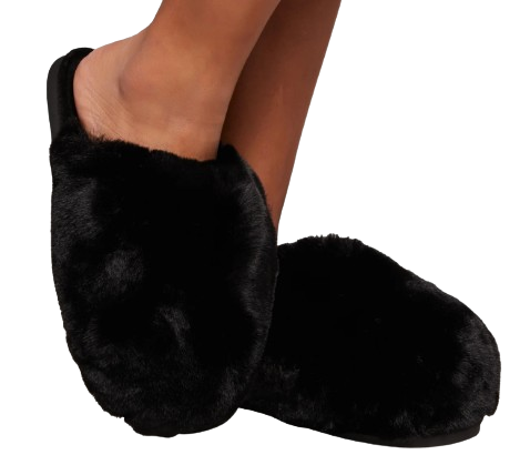 Black Closed Toe Slippers