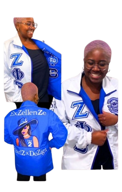 Zeta Phi Beta Reversible Jacket. Please read FULL description