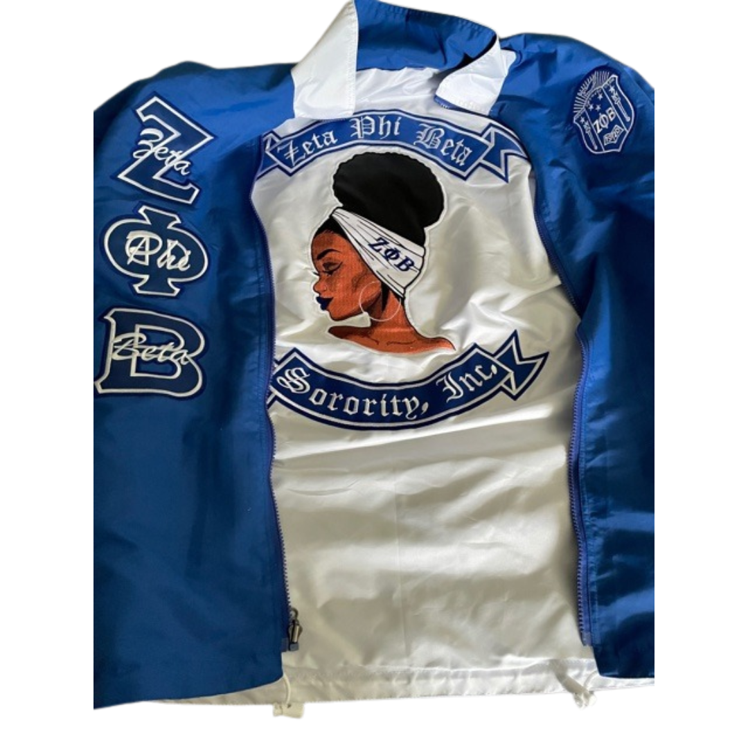 Zeta Phi Beta Reversible Jacket. Please read FULL description
