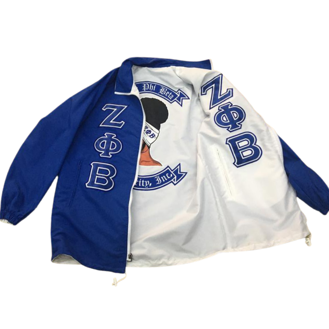 Zeta Phi Beta Reversible Jacket. Please read FULL description