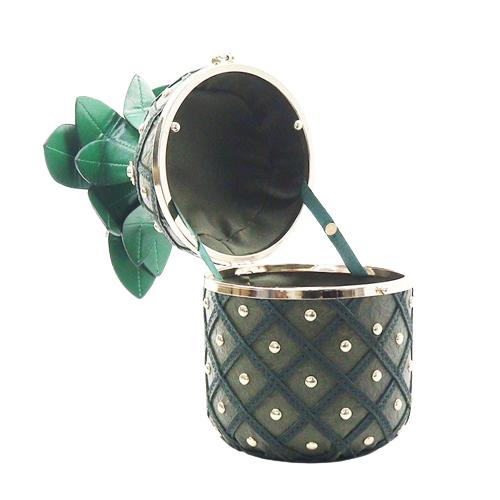 Pink/ Green Pineapple Bag