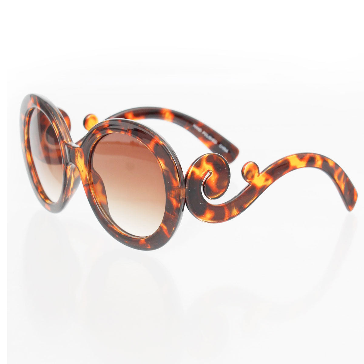 Sunglasses Round Tortoiseshell Swirl Eyewear Women Only Took Five