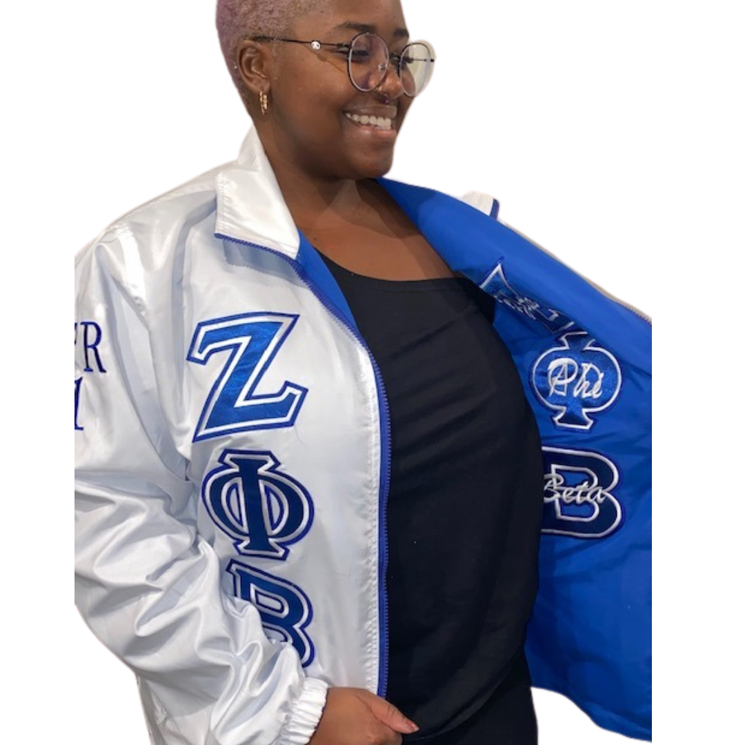 Zeta Phi Beta Reversible Jacket. Please read FULL description