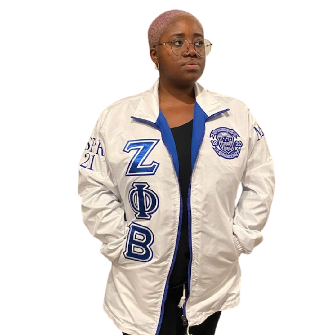 Zeta Phi Beta Reversible Jacket. Please read FULL description