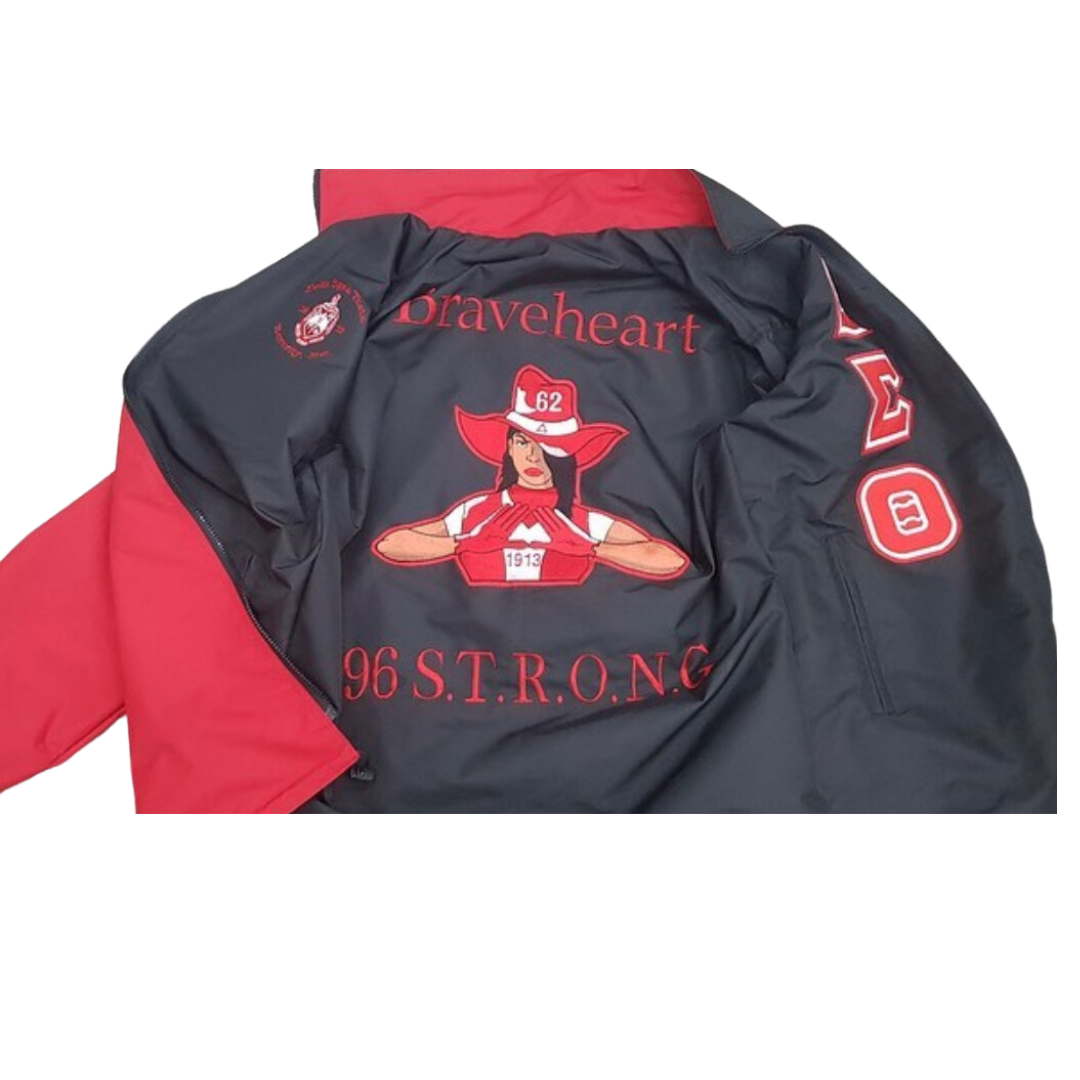 Delta Sigma Theta Reversible Jacket. Please read FULL description-thumbmail-1