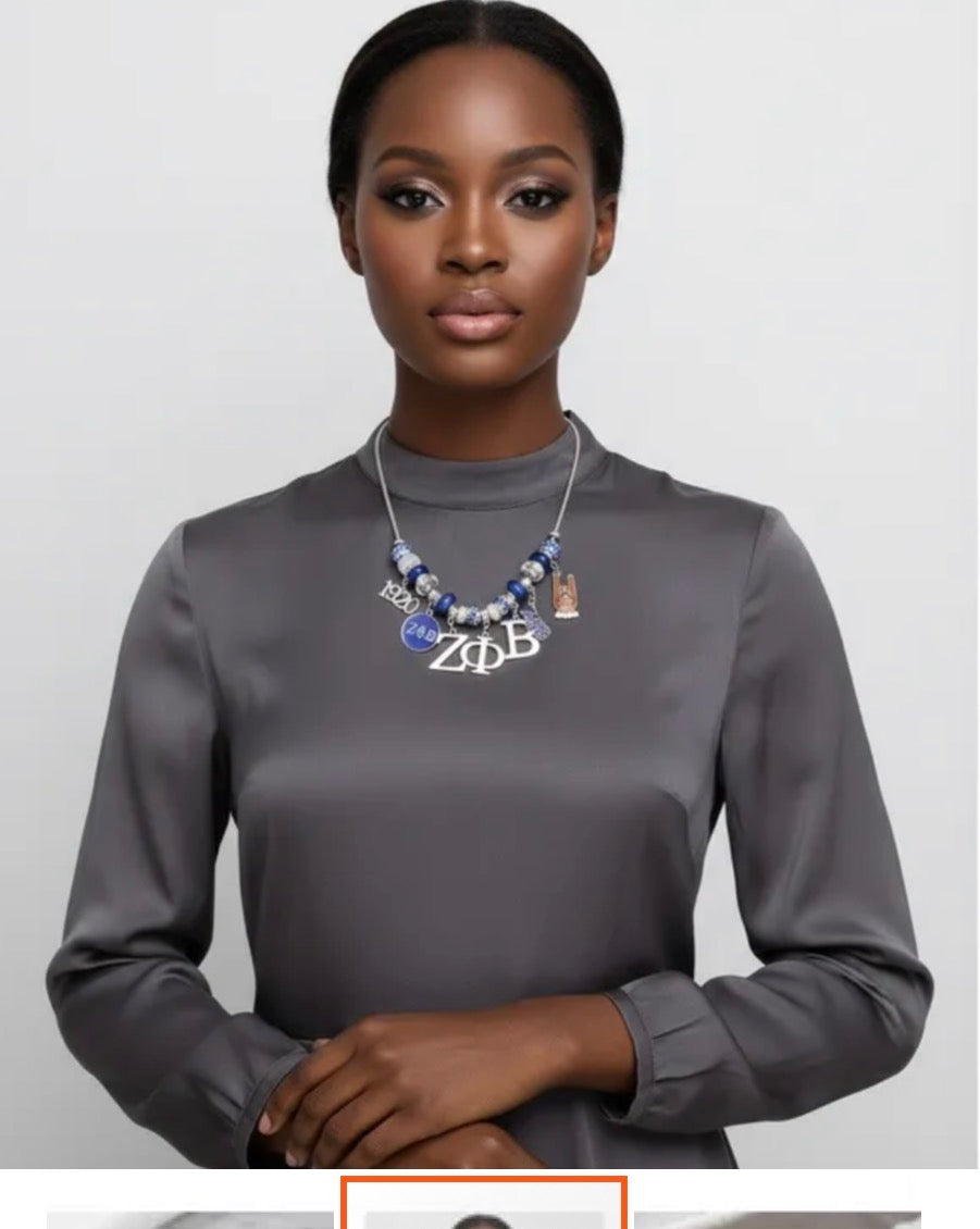 Zeta Phi Beta Charm Necklace-thumbmail-2