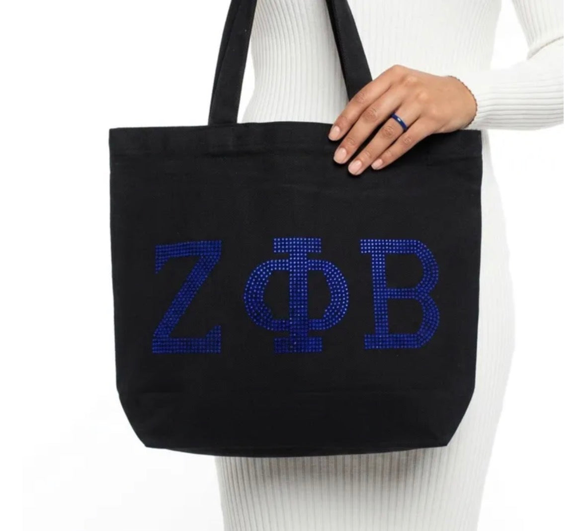 Zeta Black Canvas Bag