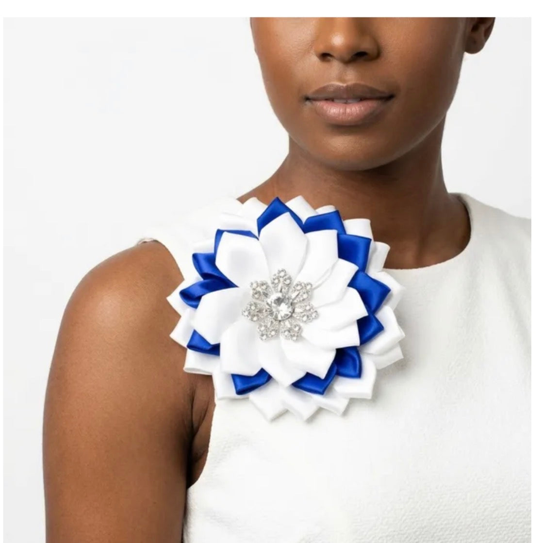 Diamond Flower Pin