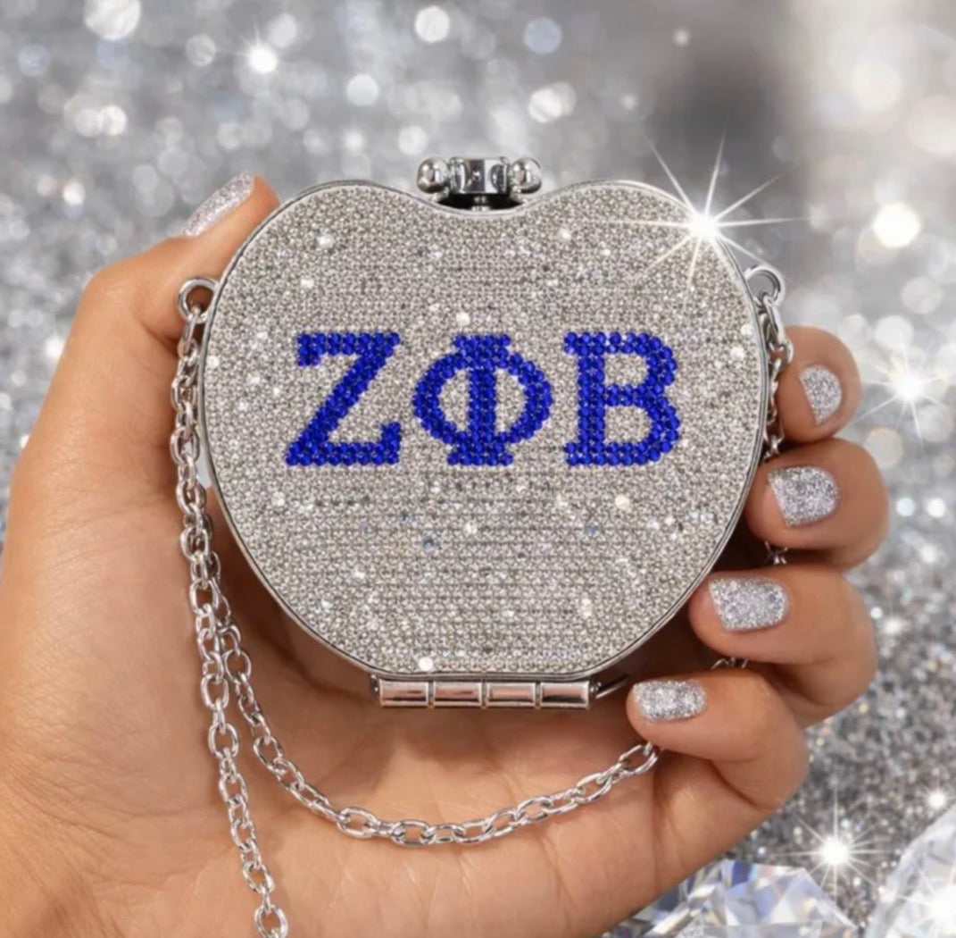 ZPB Rhinestone Heart Crossbody