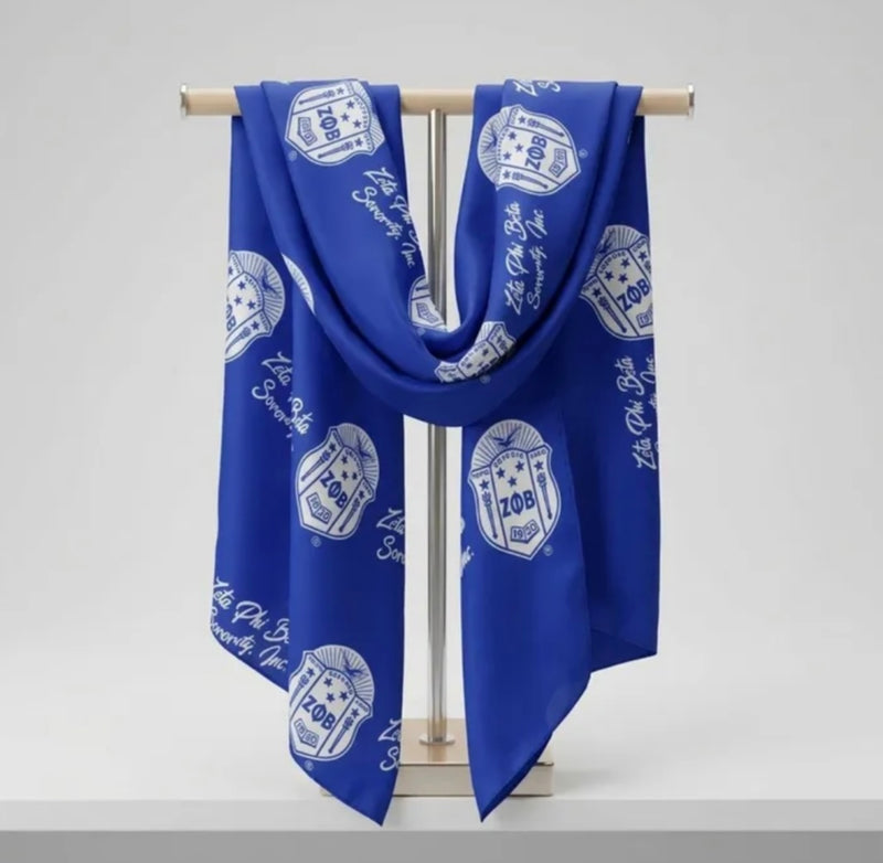 Zeta Phi Beta Shield Scarf