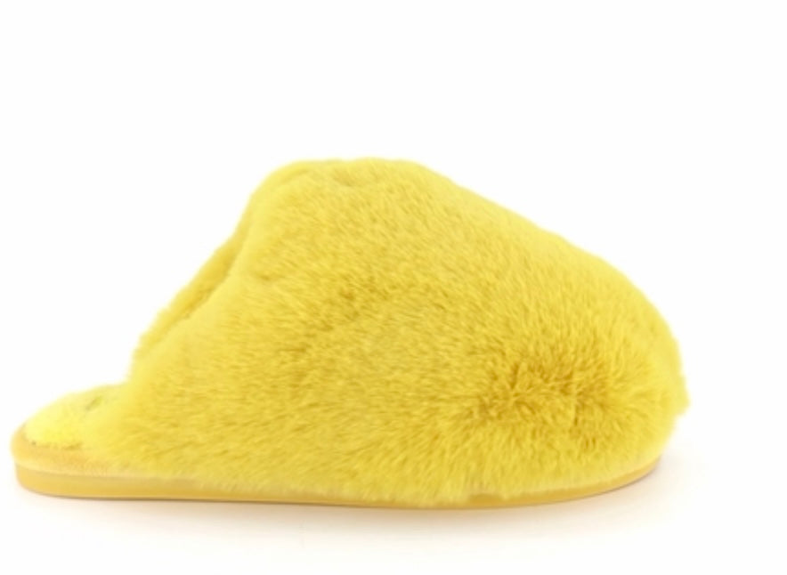 Gold Closed Toe Slippers