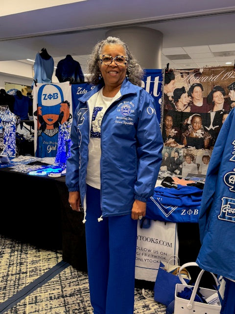 Zeta Phi Beta Reversible Jacket. Please read FULL description