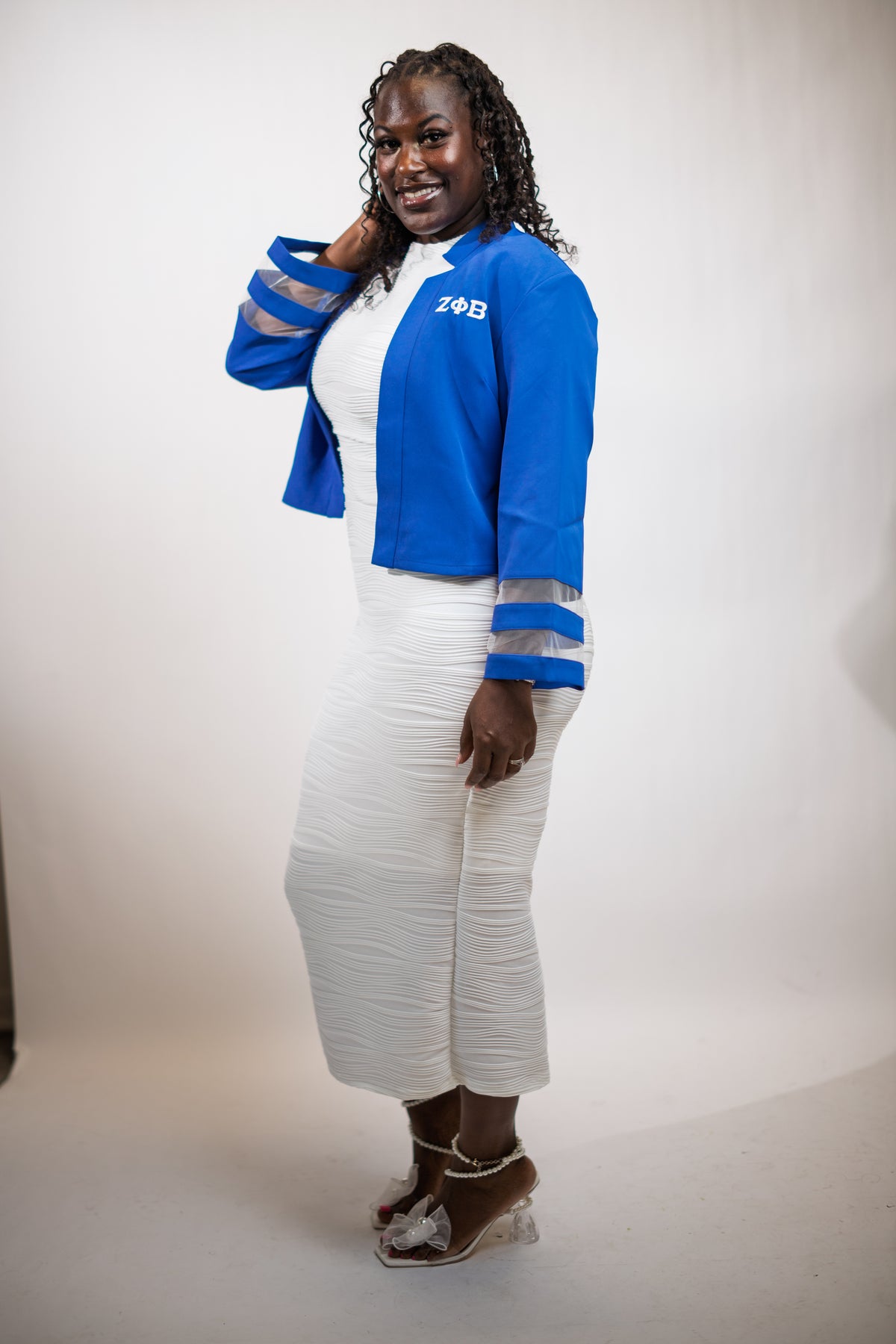The Kayla ZPB Open-Front Blazer