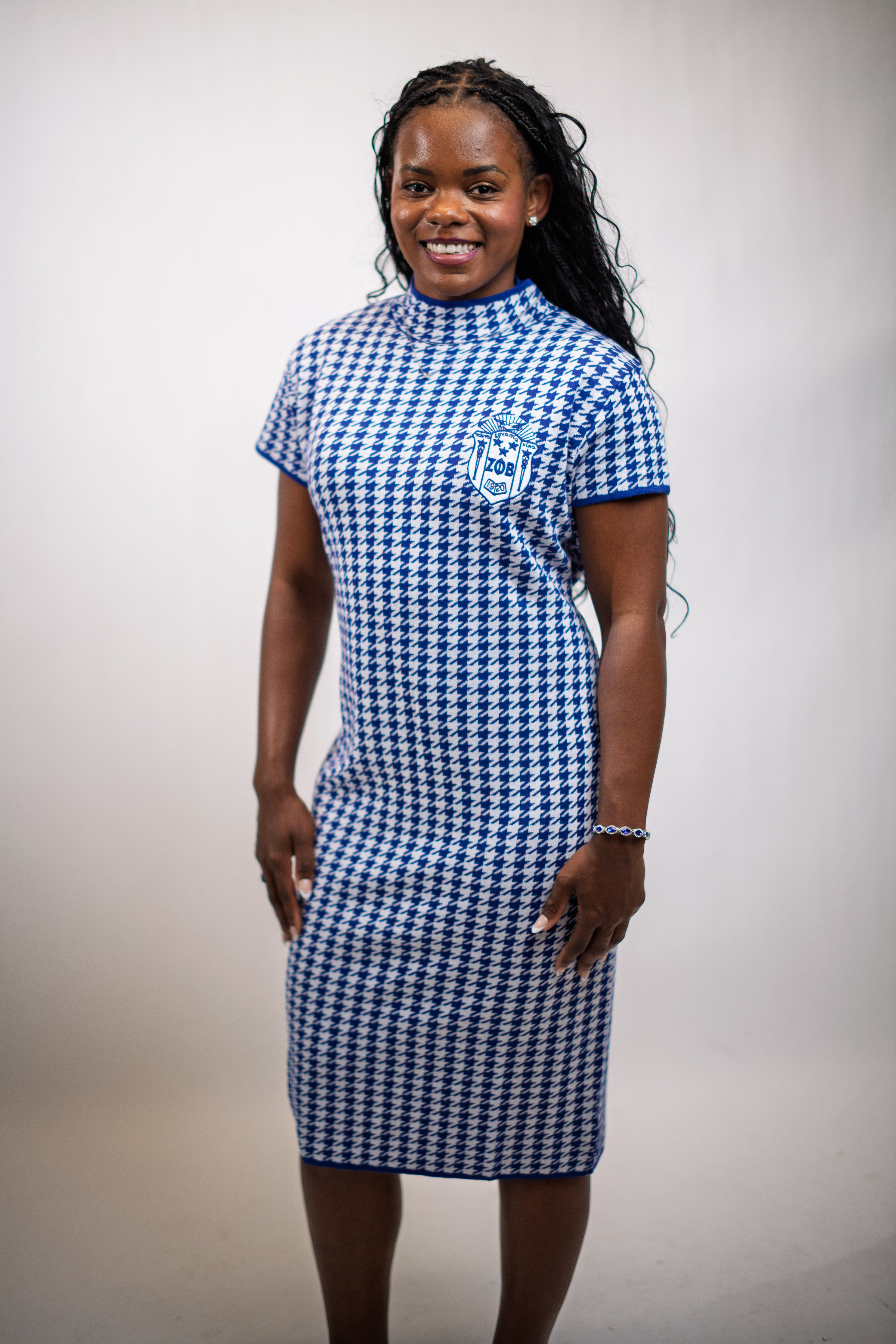 The Lenita - Zeta Houndstooth Dress | Only Took Five