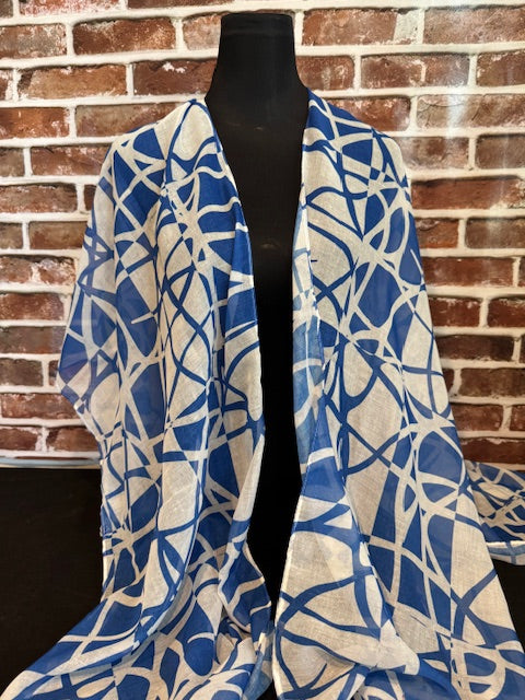 ColorBlock Swirl Kimono