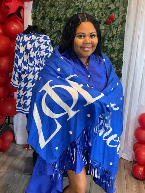 Zeta Phi Beta Finer Polka Dot Shawl/ Scarf (view 5)