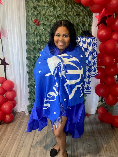 Zeta Phi Beta Finer Polka Dot Shawl/ Scarf (view 2)