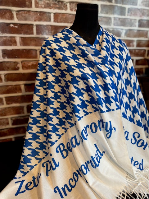 Zeta Phi Beta Houndstooth Shawl (view 5)