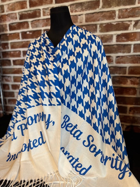 Zeta Phi Beta Houndstooth Shawl (view 3)