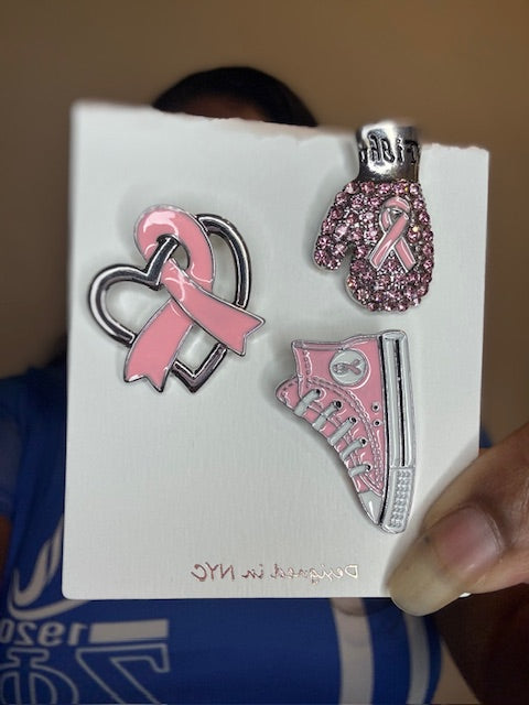 3pc Breast Cancer Pin Set