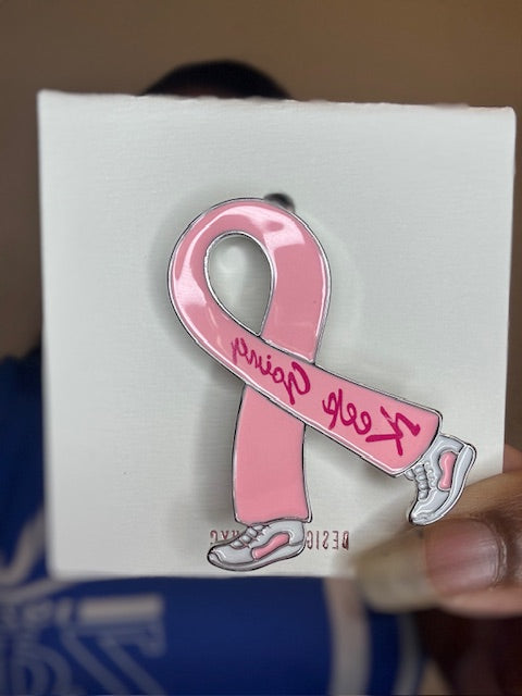 Keep Going Ribbon Brooch