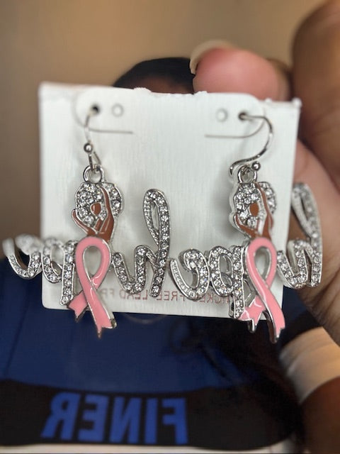 Fish Hook Silver Hope Glam Earrings