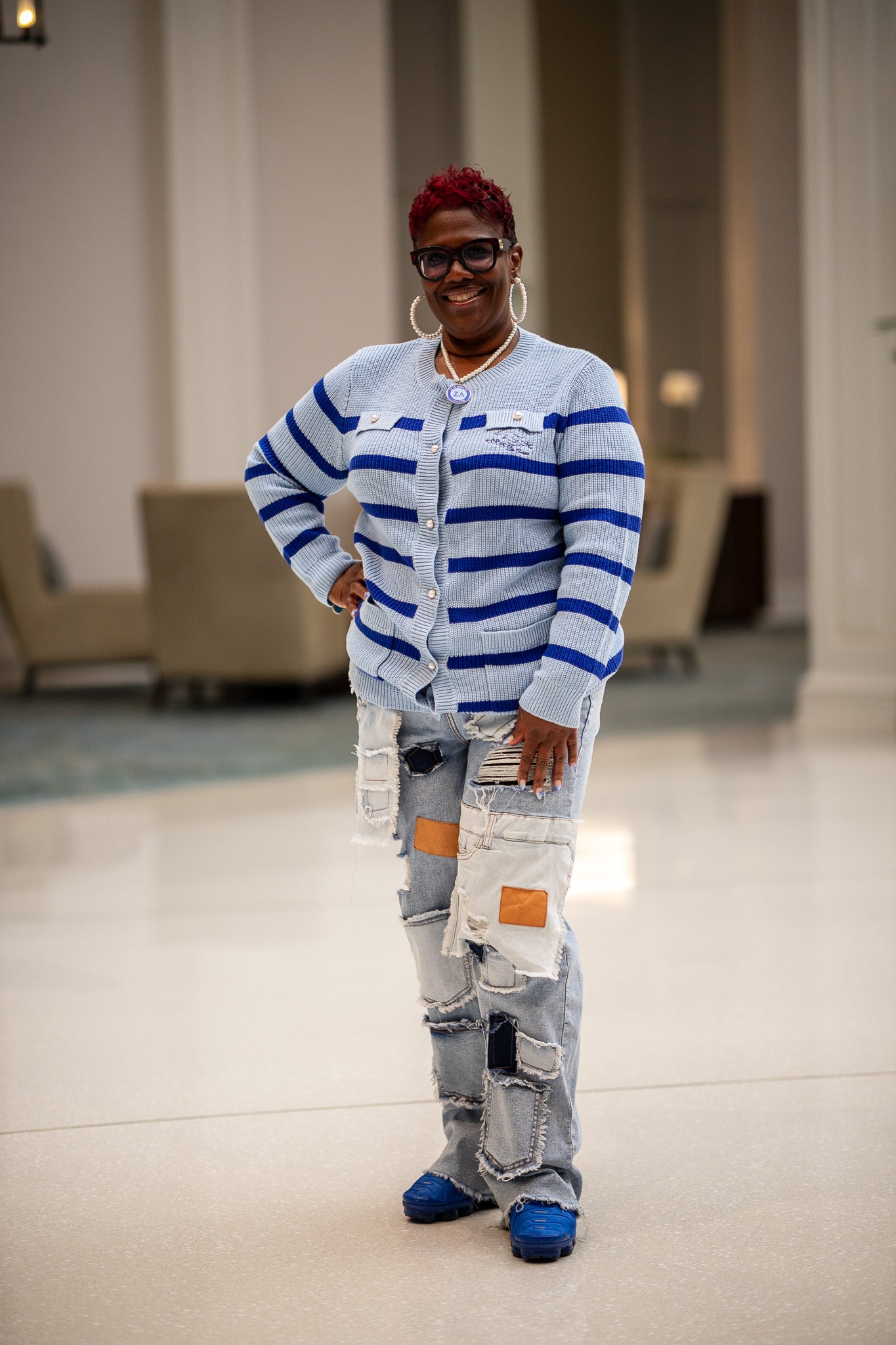 The AMICAE Pearl Button Cardigan-thumbmail-5