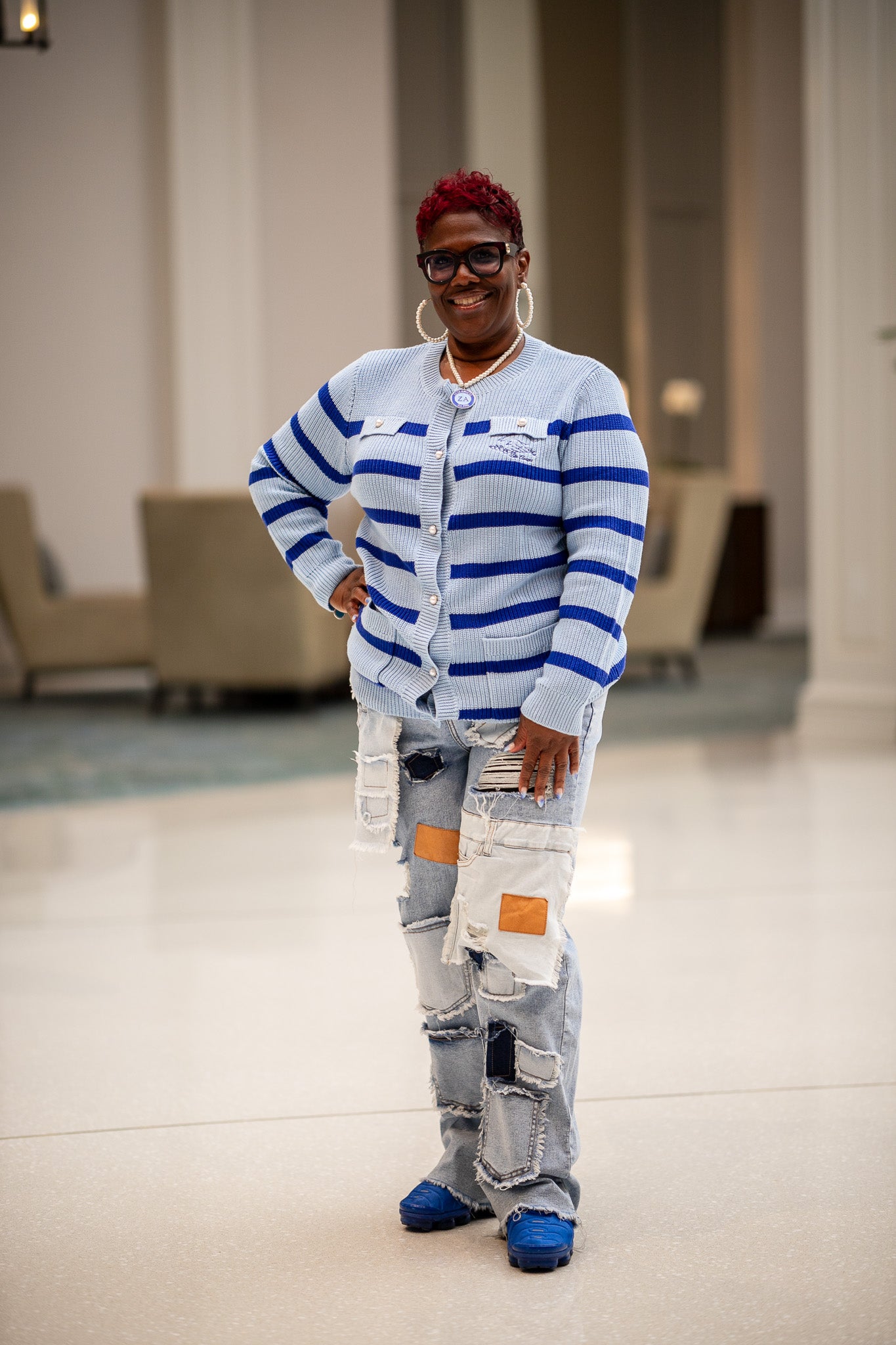 The AMICAE Pearl Button Cardigan-thumbmail-3