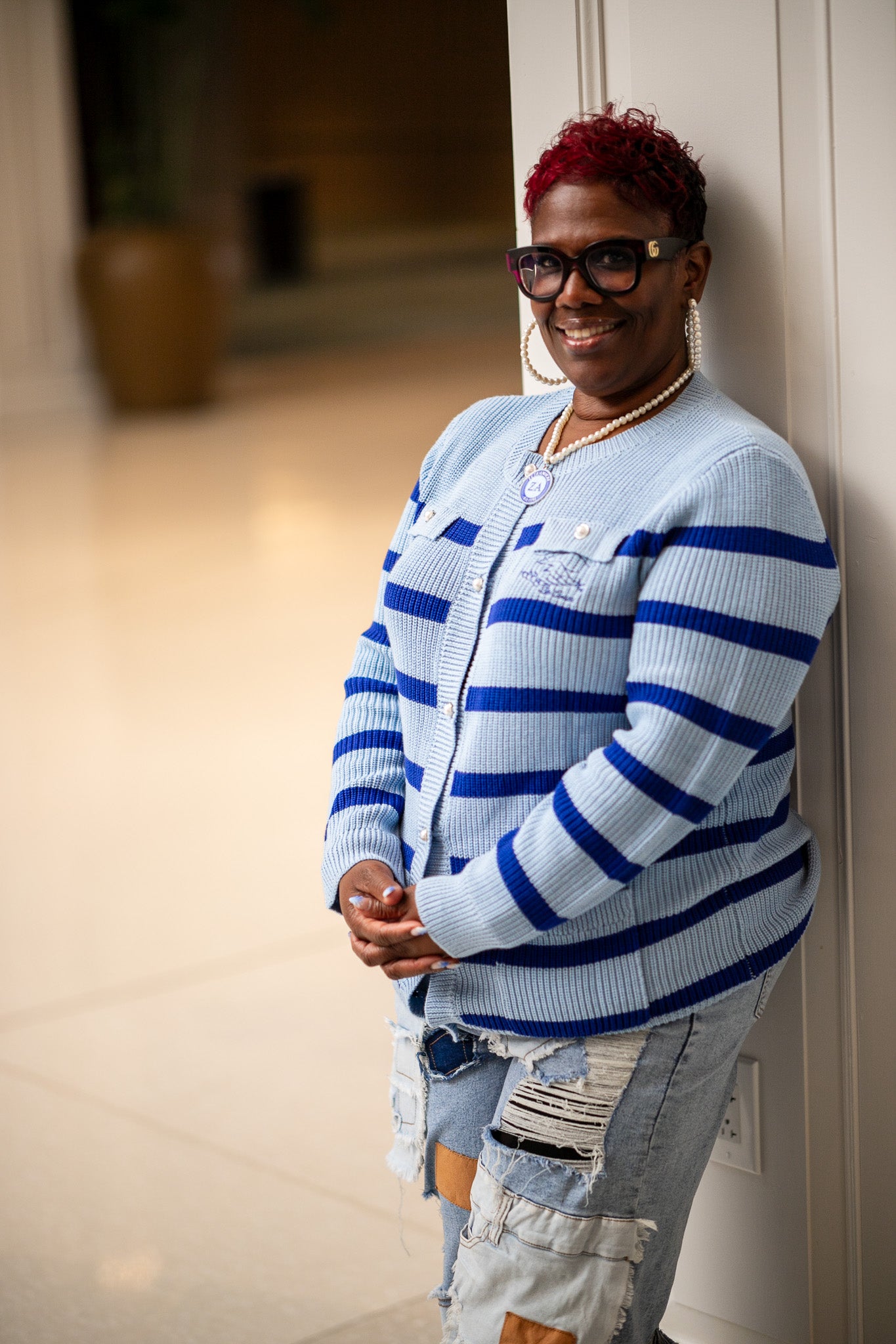 The AMICAE Pearl Button Cardigan