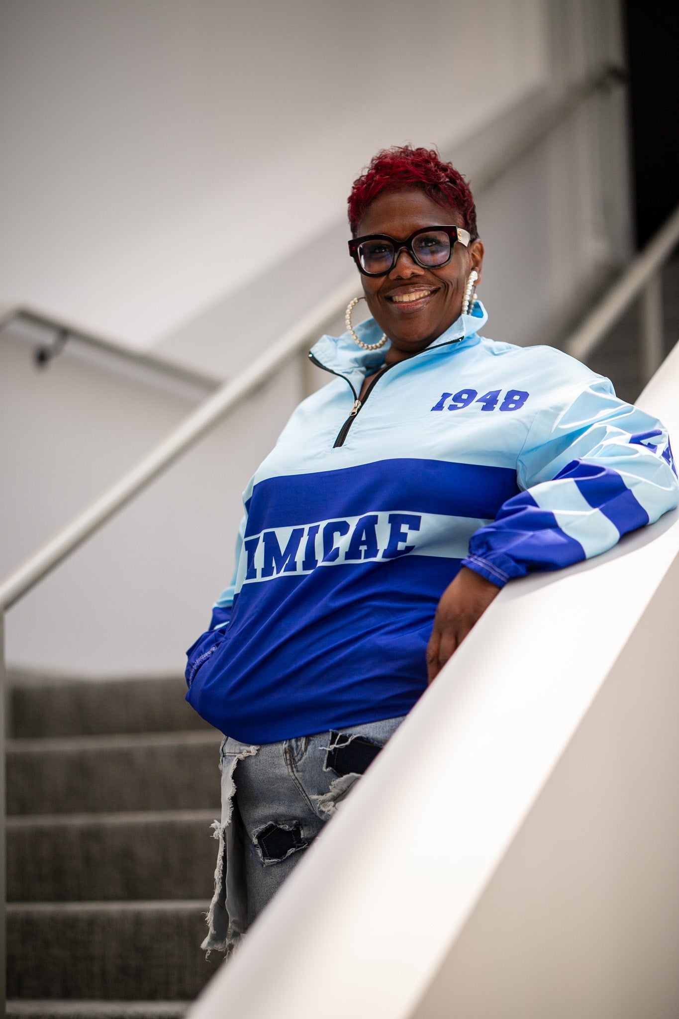 The AMICAE 1948 Quarter-Zip Windbreaker-thumbmail-2