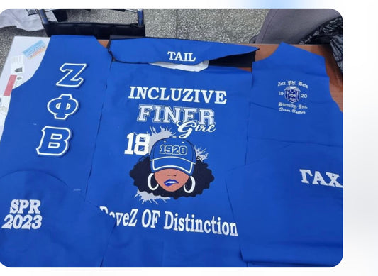 Zeta Phi Beta Reversible Jacket. Please read FULL description