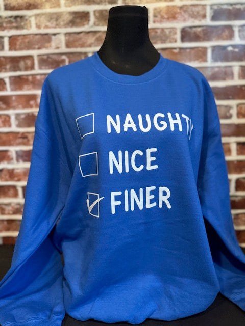 Naughty, Nice, Finer CREWNECK PULLOVER-thumbmail-1
