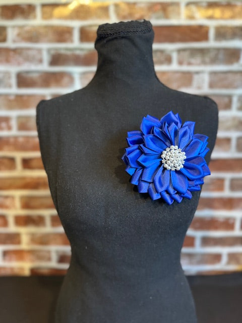 All Blue Flower Pin