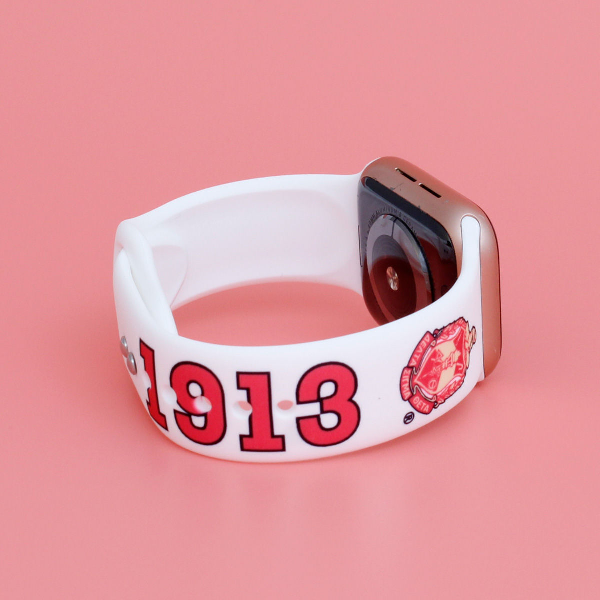 DST Sorority White Red 1913 Watch Band Strap Women