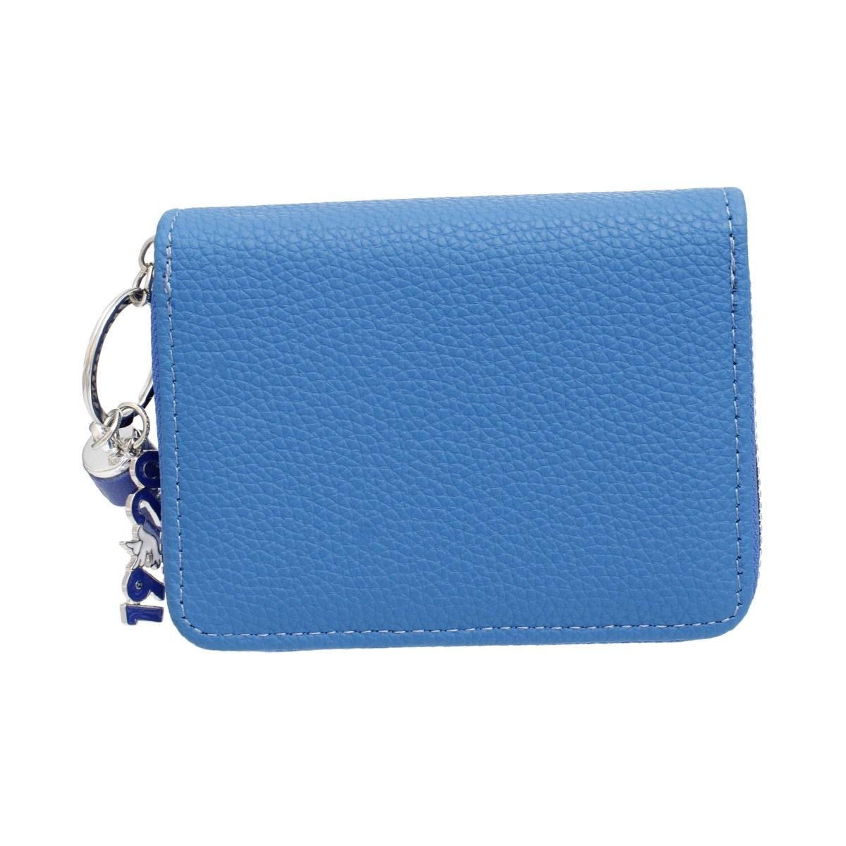 Zeta Phi Beta Sorority Blue Tassel Keychain Zipper Wallet (view 6)