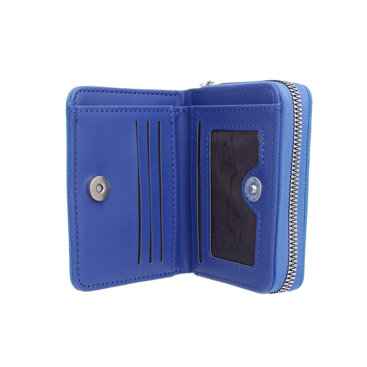 Zeta Phi Beta Sorority Blue Tassel Keychain Zipper Wallet (view 9)