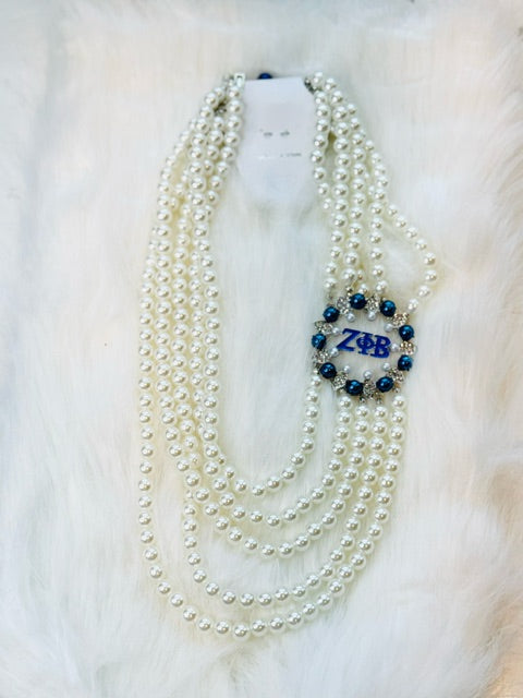 5 Strand Pearl Finer Necklace