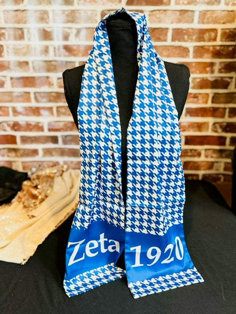 Zeta Phi Beta Houndstooth Scarf