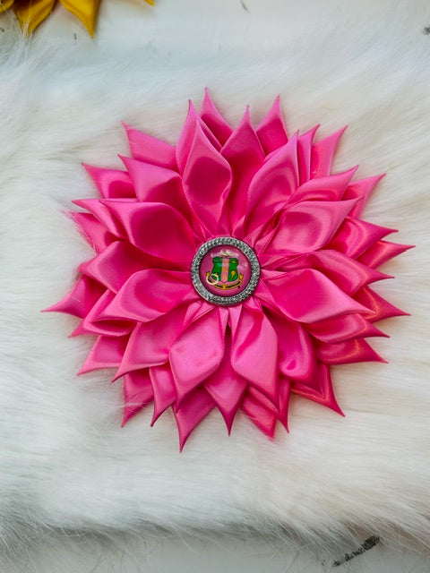 Pink Shield Brooch