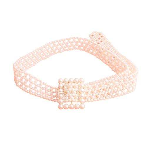 Cream Pearl Belt