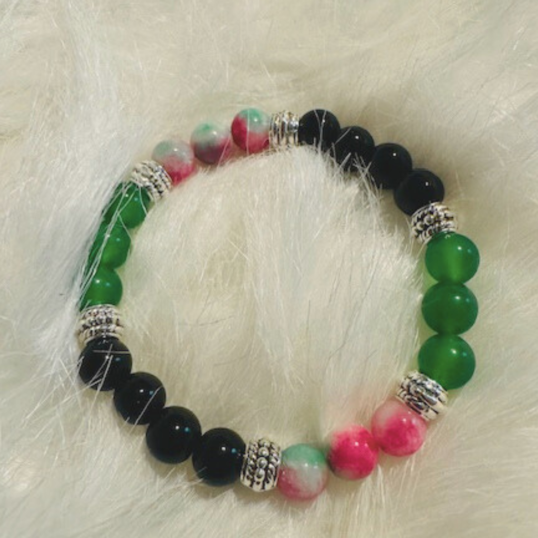 Aka Tye-Die Stone Bracelet