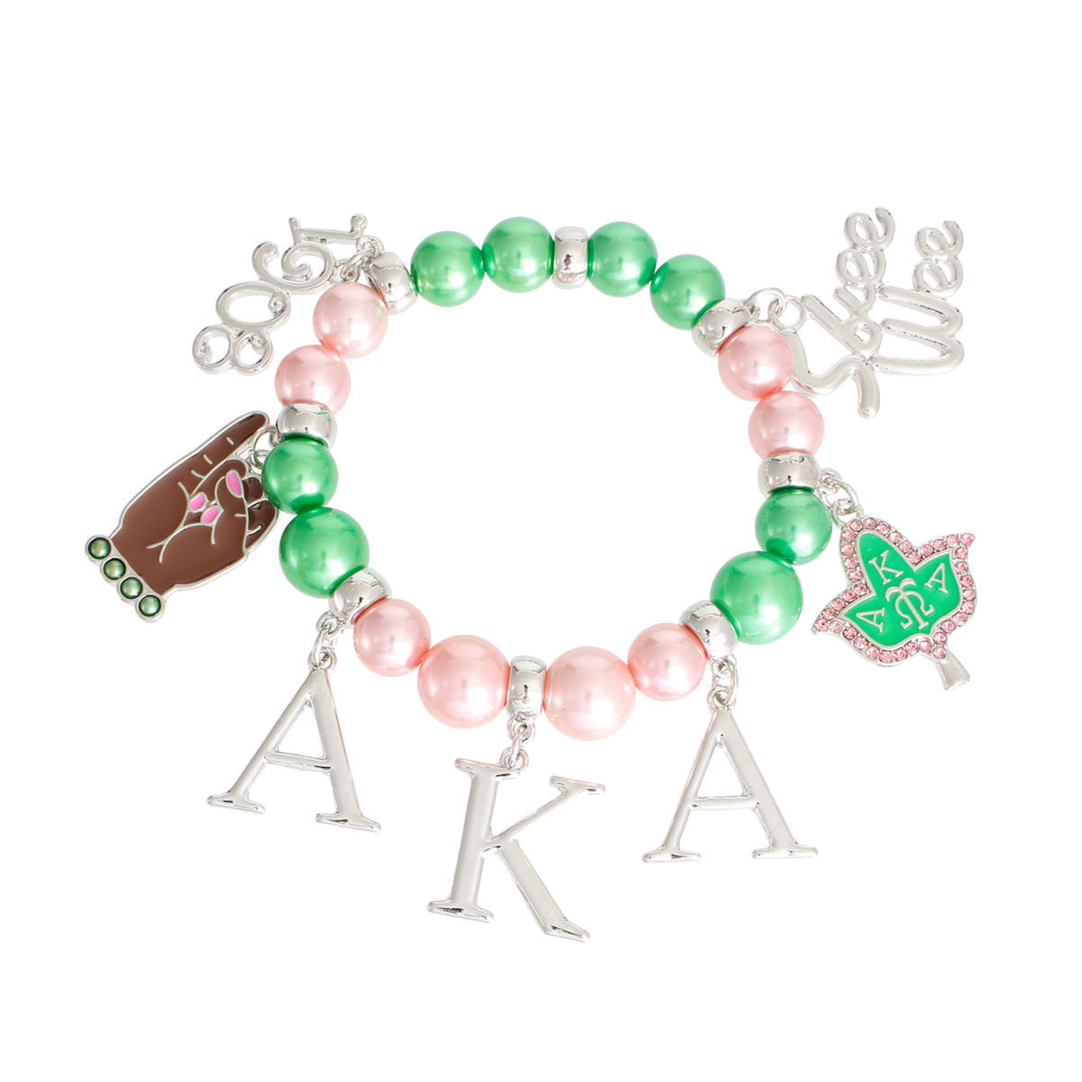 Pink Green Pearl AKA Bracelet