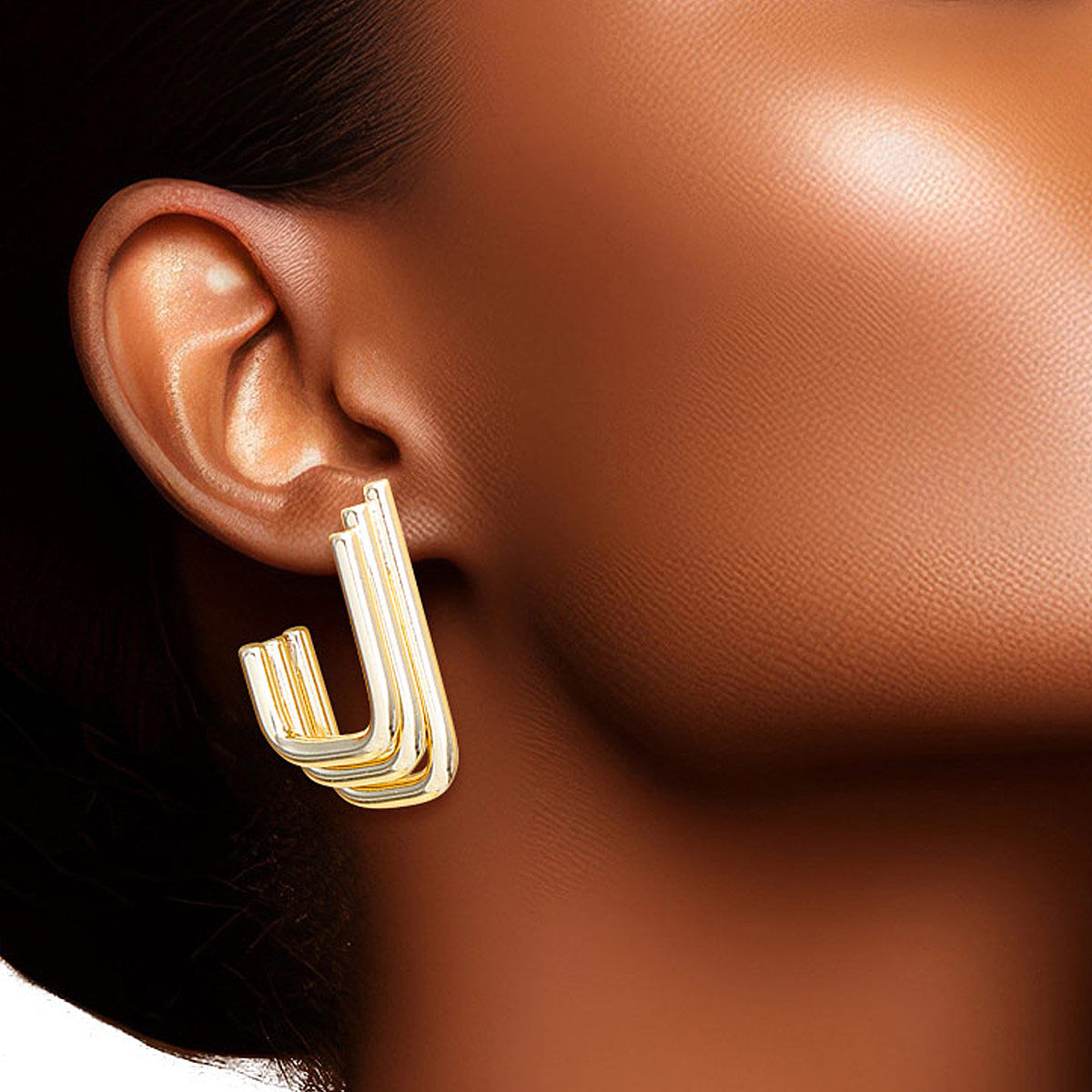 Hoop 14K Gold Small Stack Hook Earrings for Women